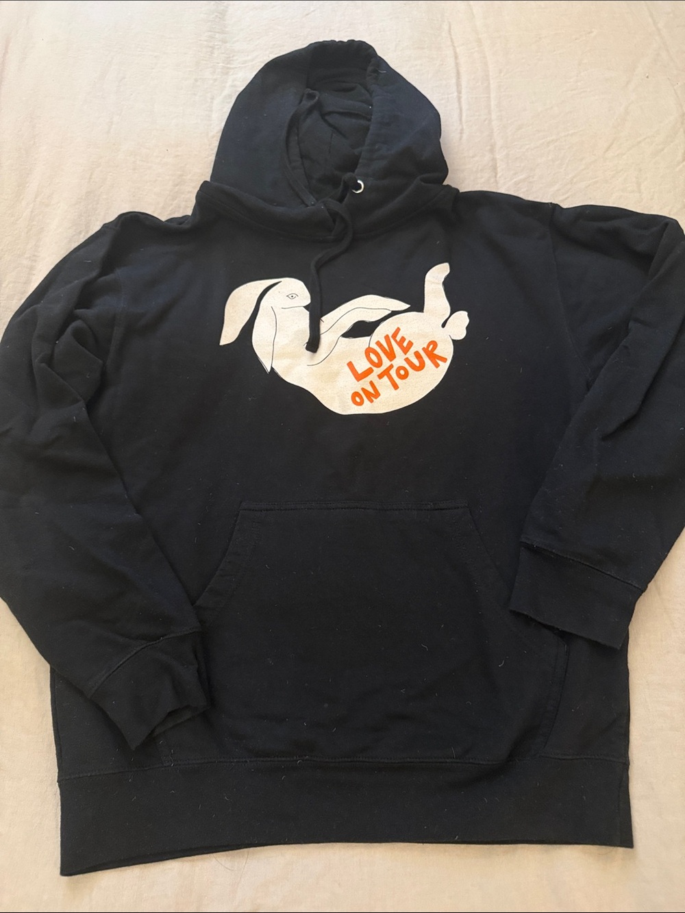 Black Harry Styles 'Love On Tour' Graphic Hoodie - women’s Sweatshirt size M